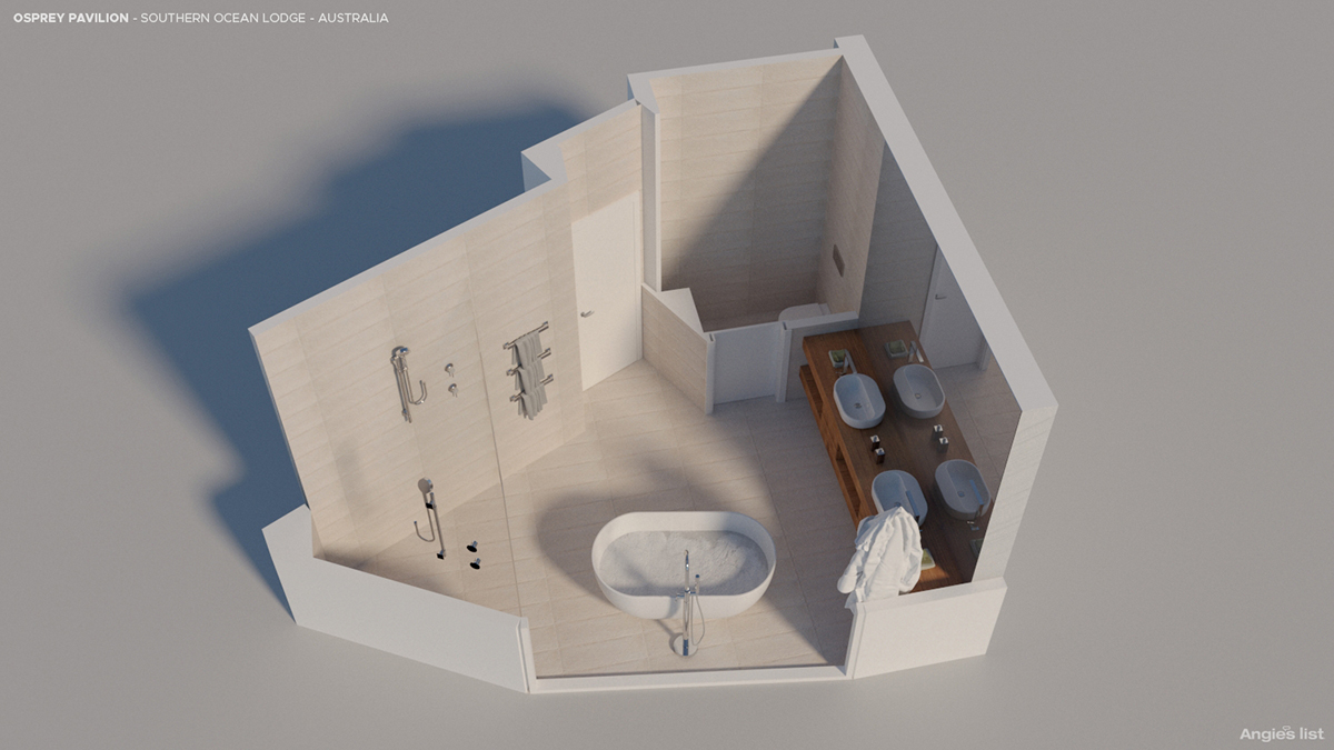 computer-generated overview of the osprey pavilion bathroom