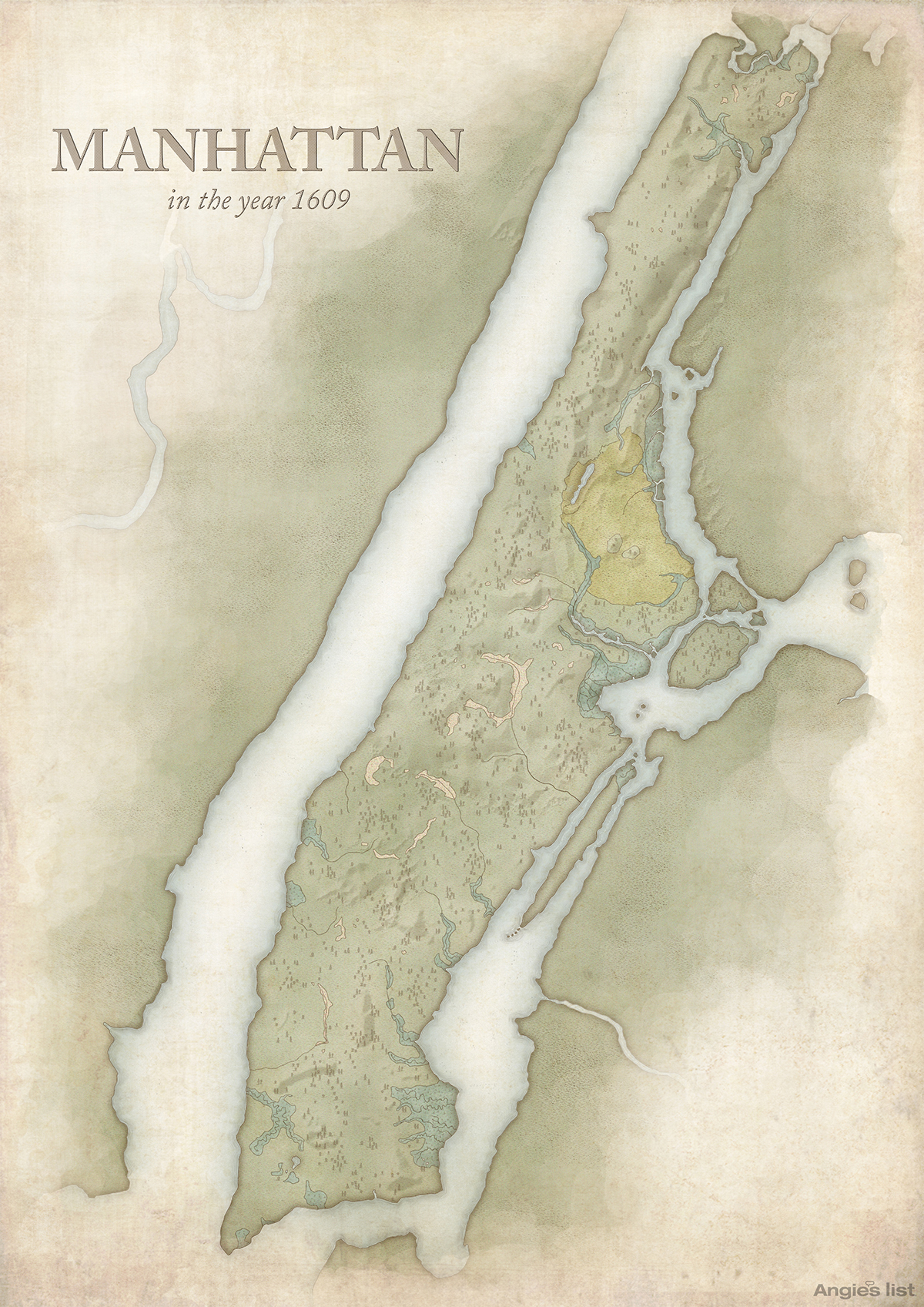 Manhattan in 1609
