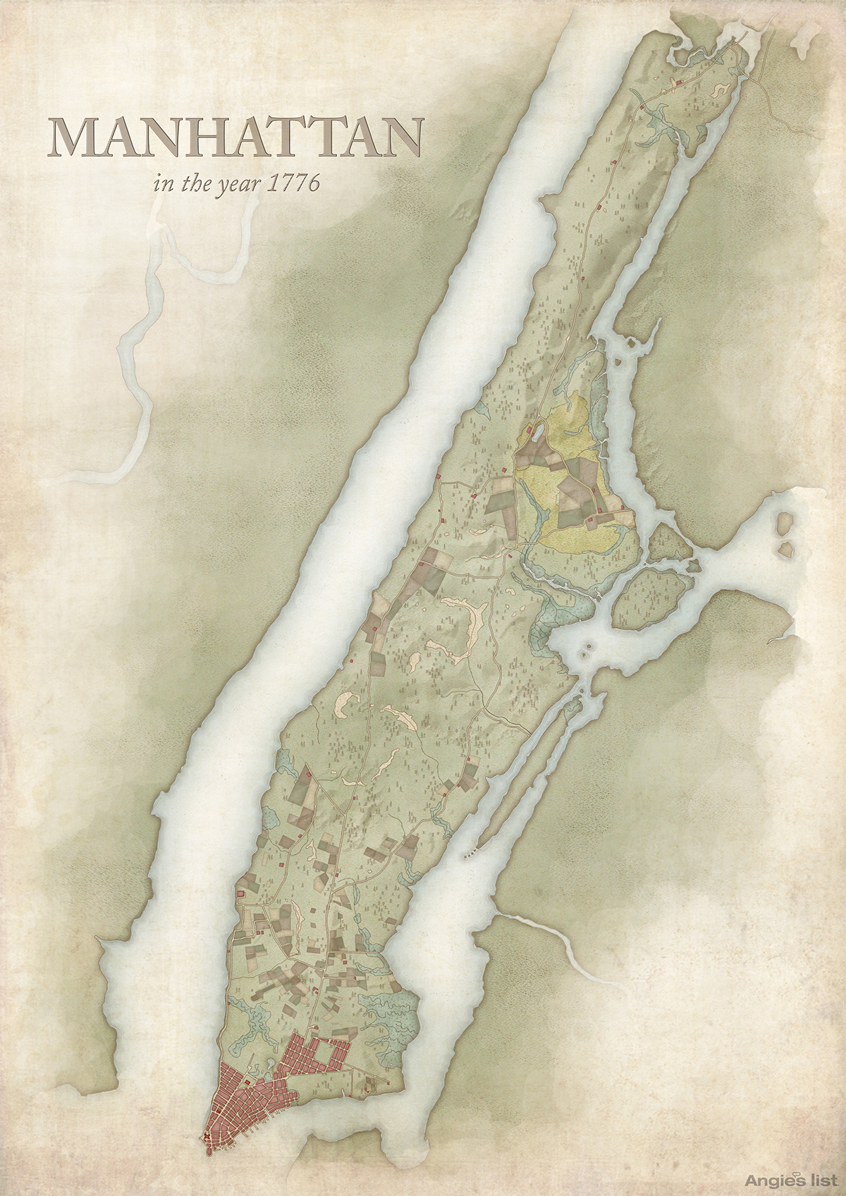 Manhattan in 1776