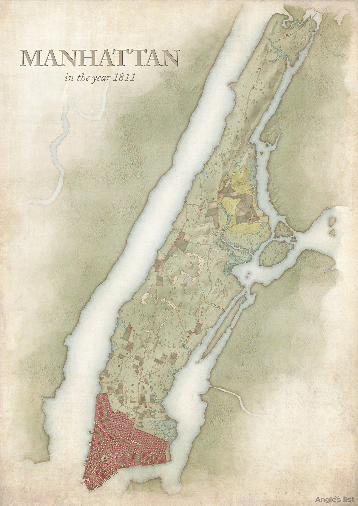 Manhattan in 1811