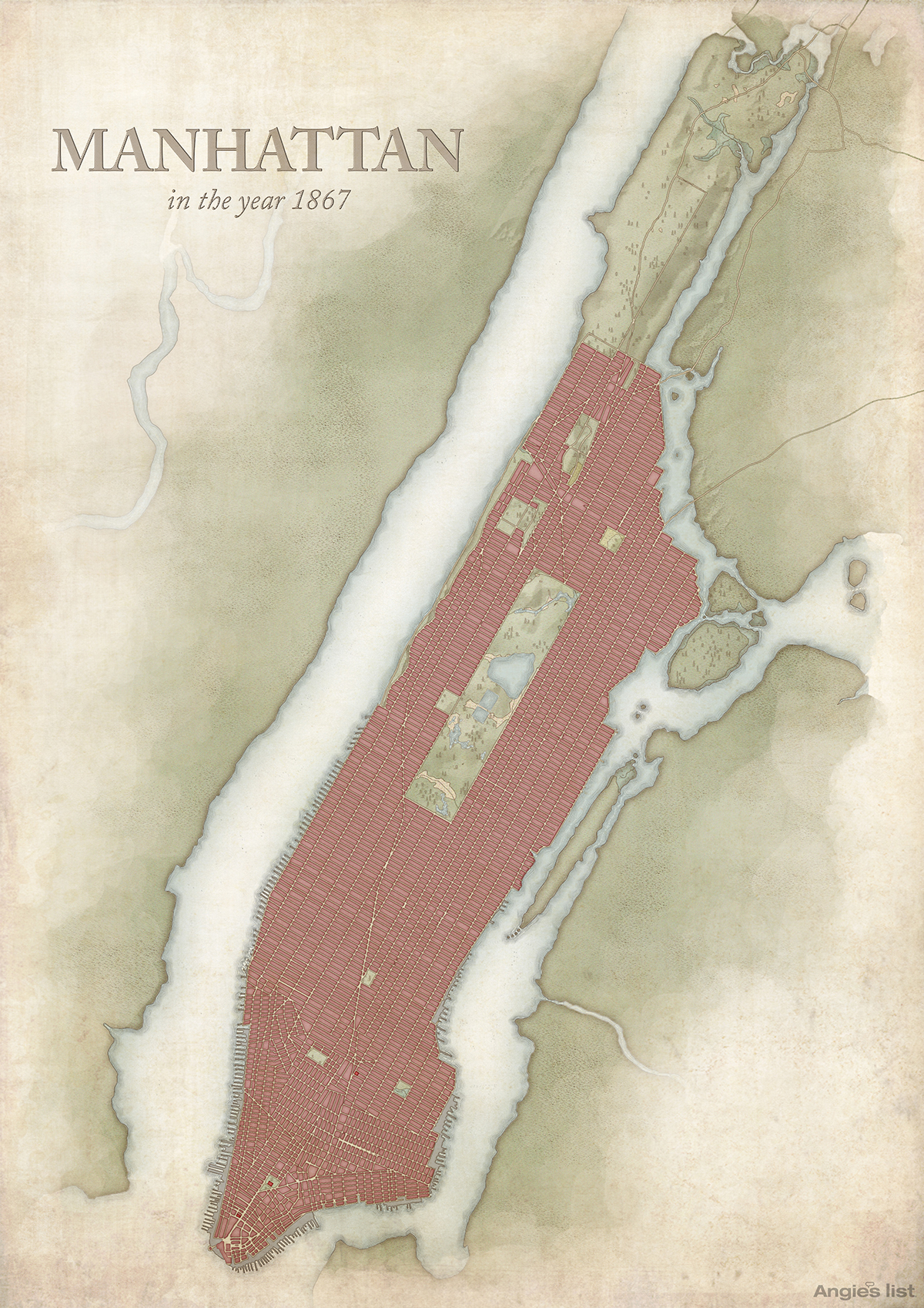 Manhattan in 1867