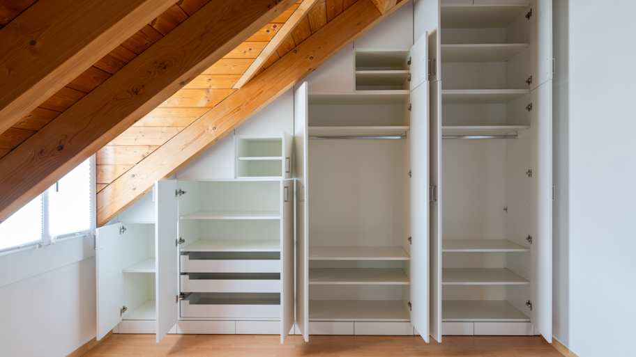  Interior view of a custom-made closet