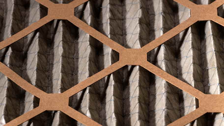 Dirty home air filter