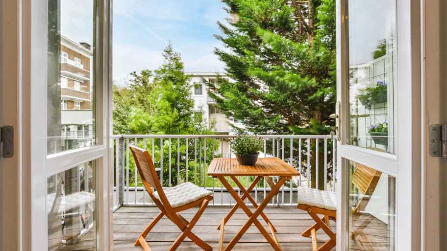 Tiny outdoor balcony