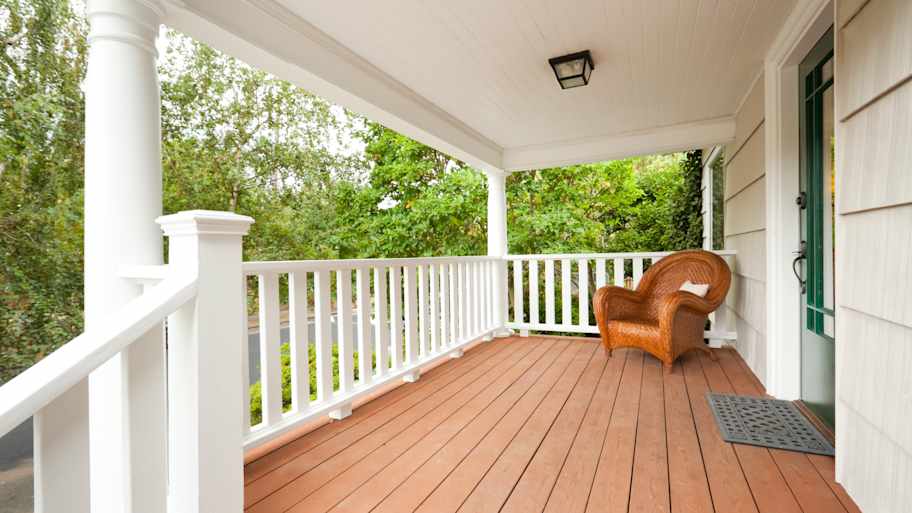 Covered front porch