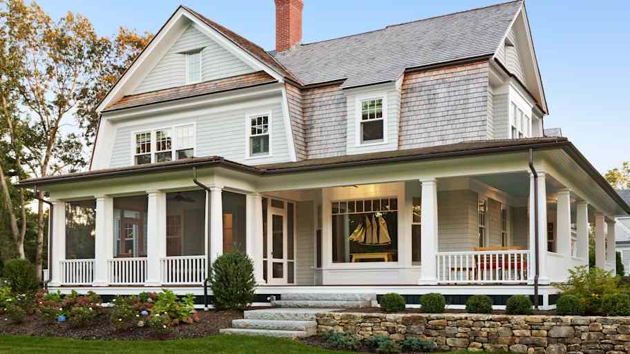 Veranda in boston home