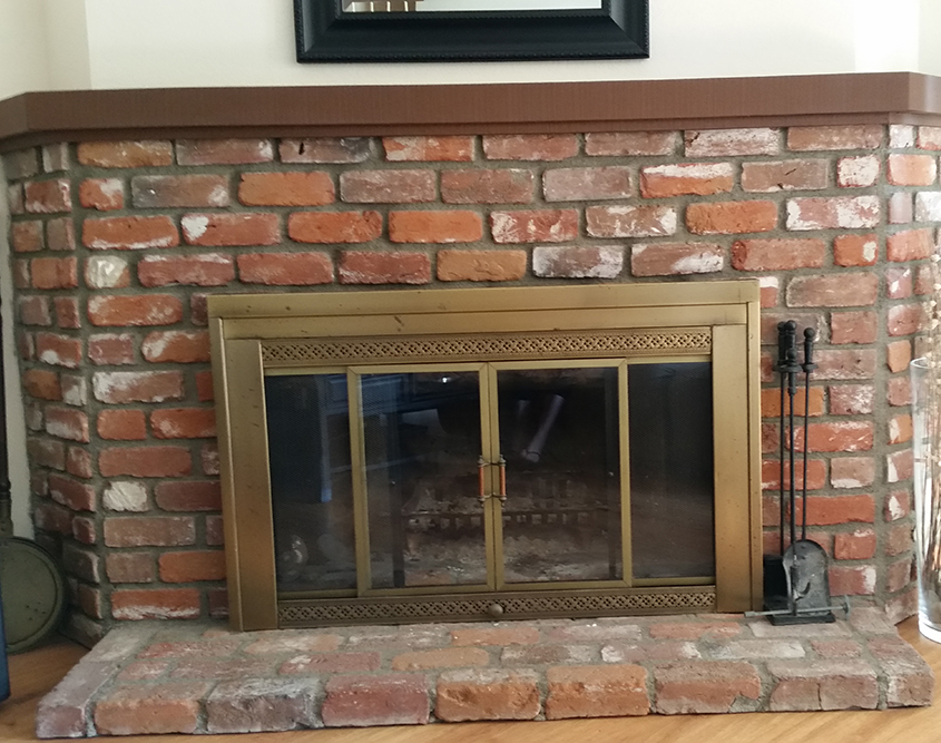 before and after fireplace makeover