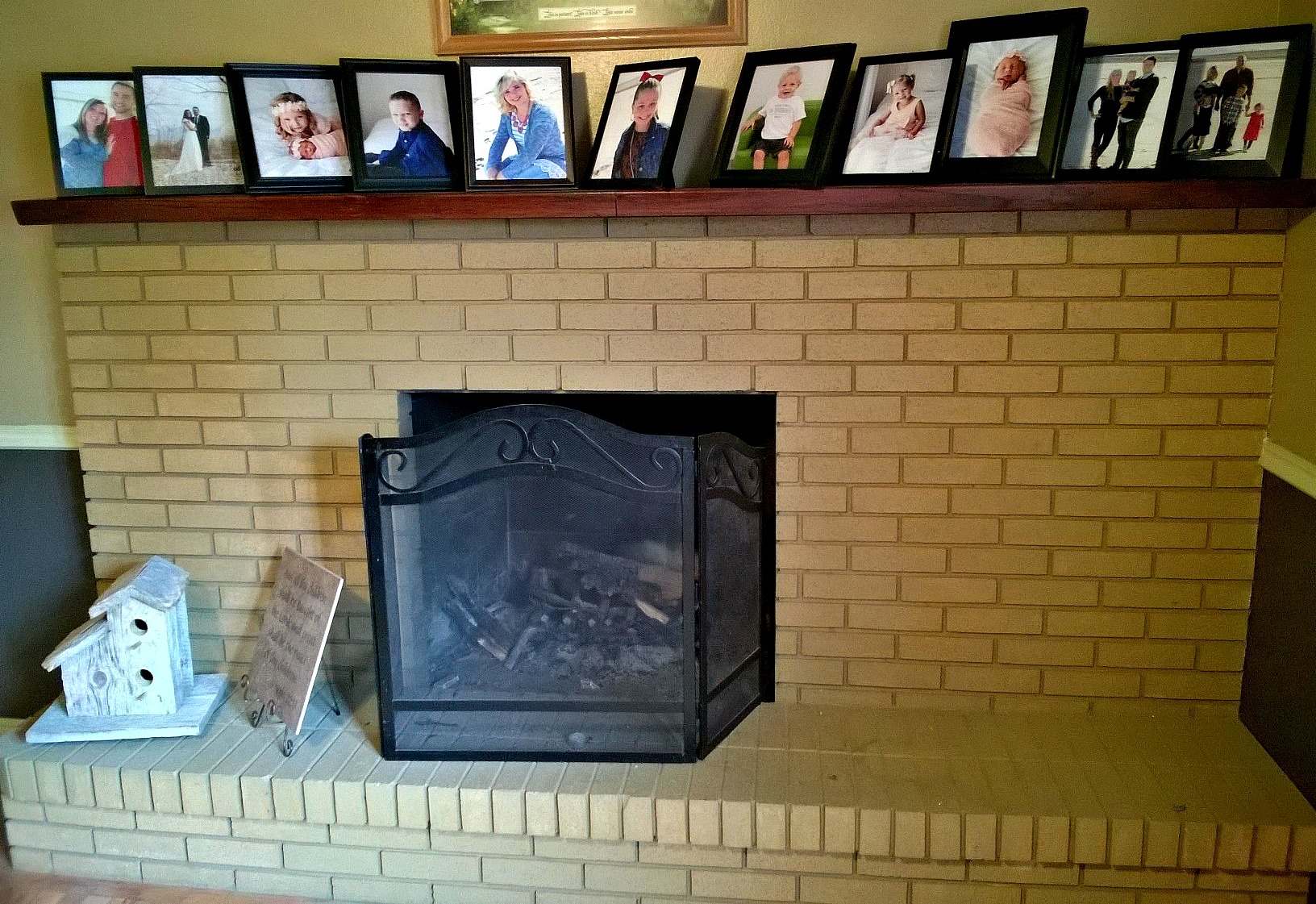 before and after fireplace makeover