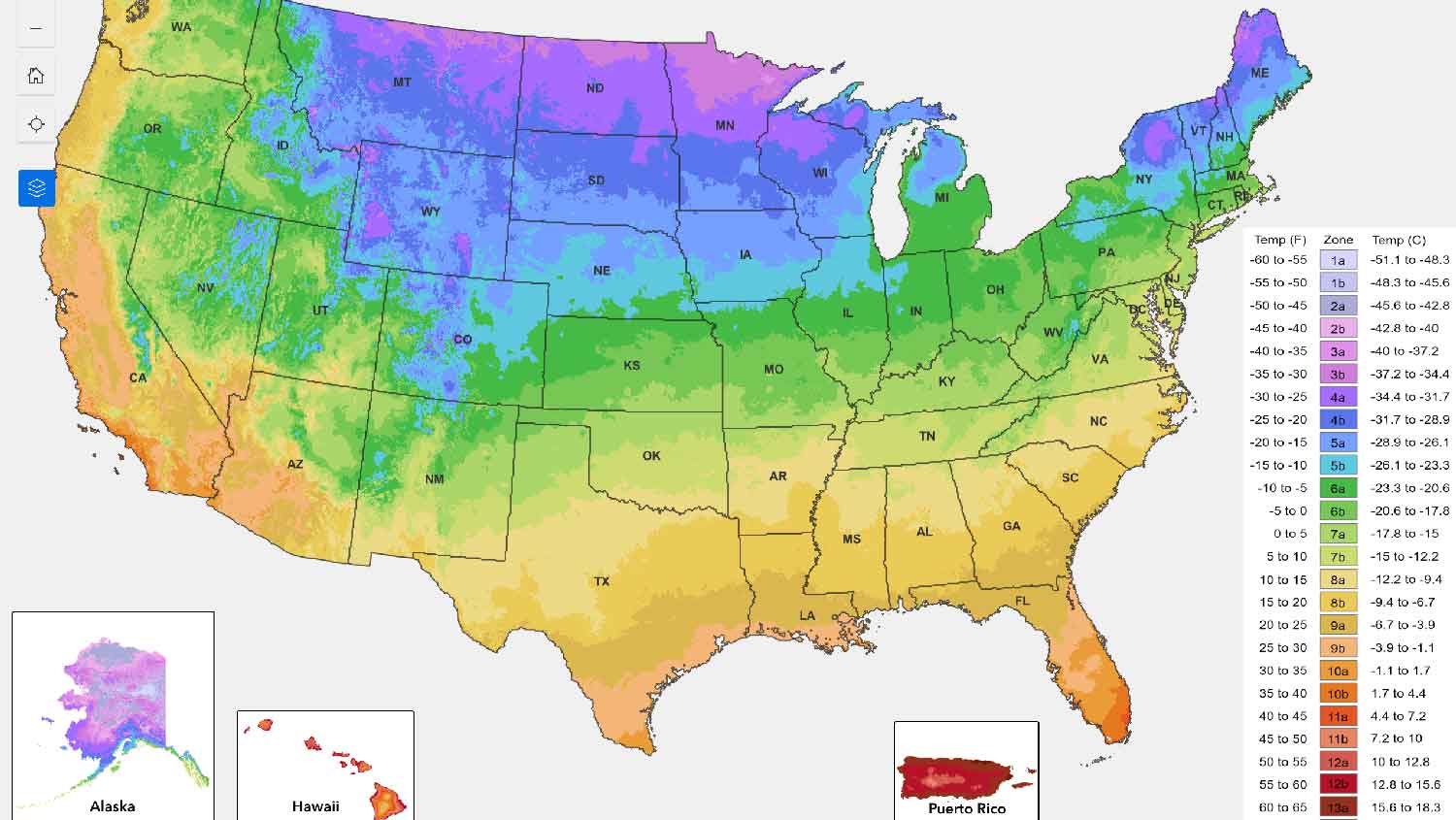 The 2023 USDA Plant Hardiness Zone Map