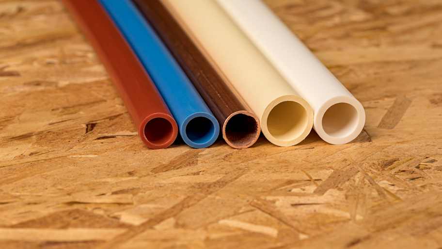 PVC and copper water supply
