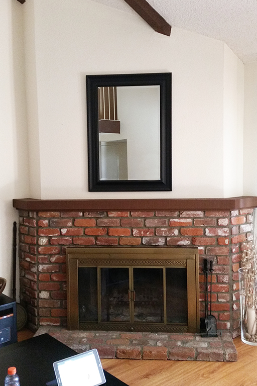 before and after fireplace makeover
