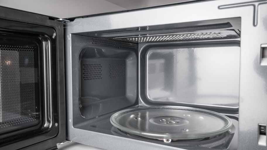 Clean and empty microwave