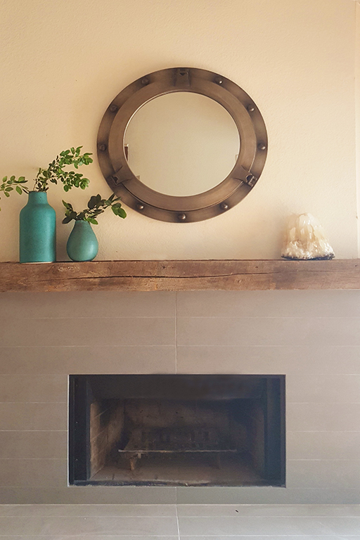 before and after fireplace makeover