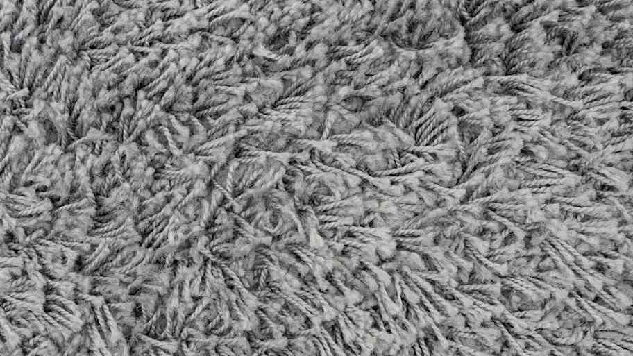 close up gray frieze carpet