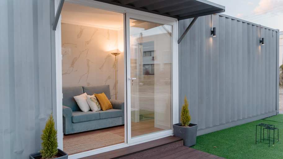 Interior of container home