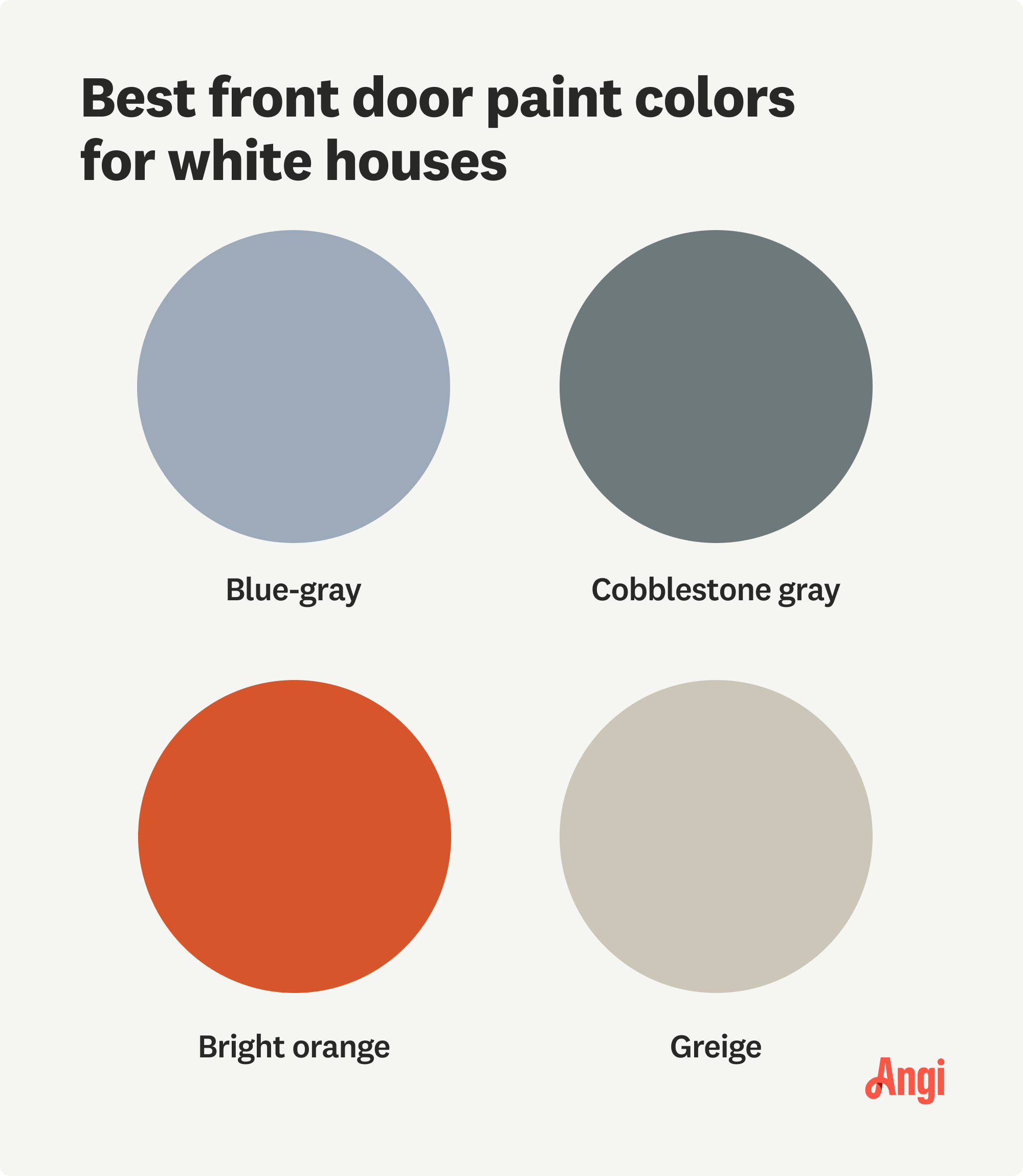 front door colors for white houses