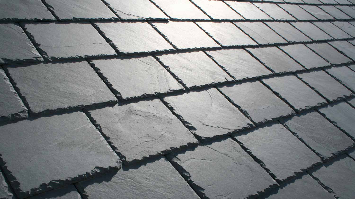 Black slate roof
