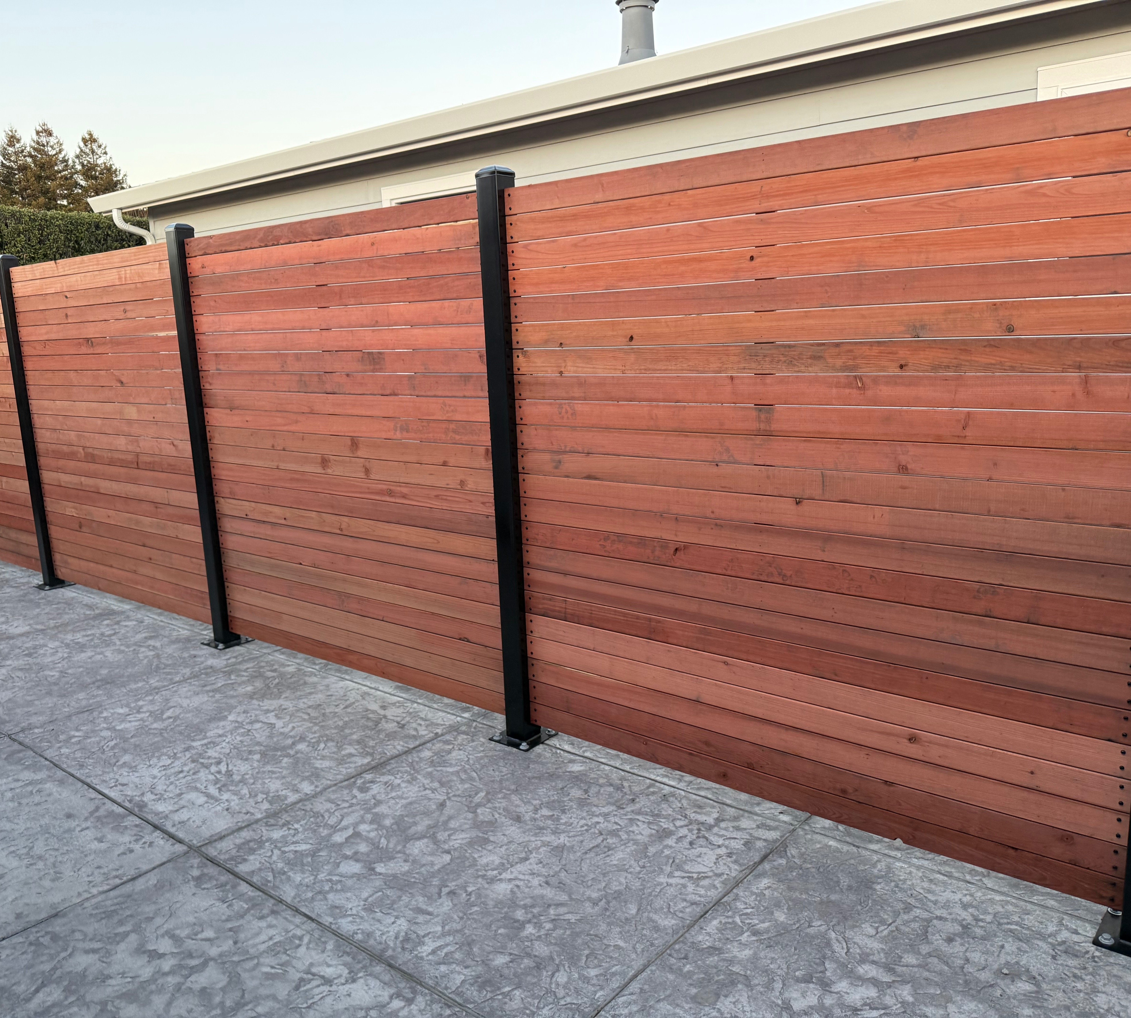 redwood fence