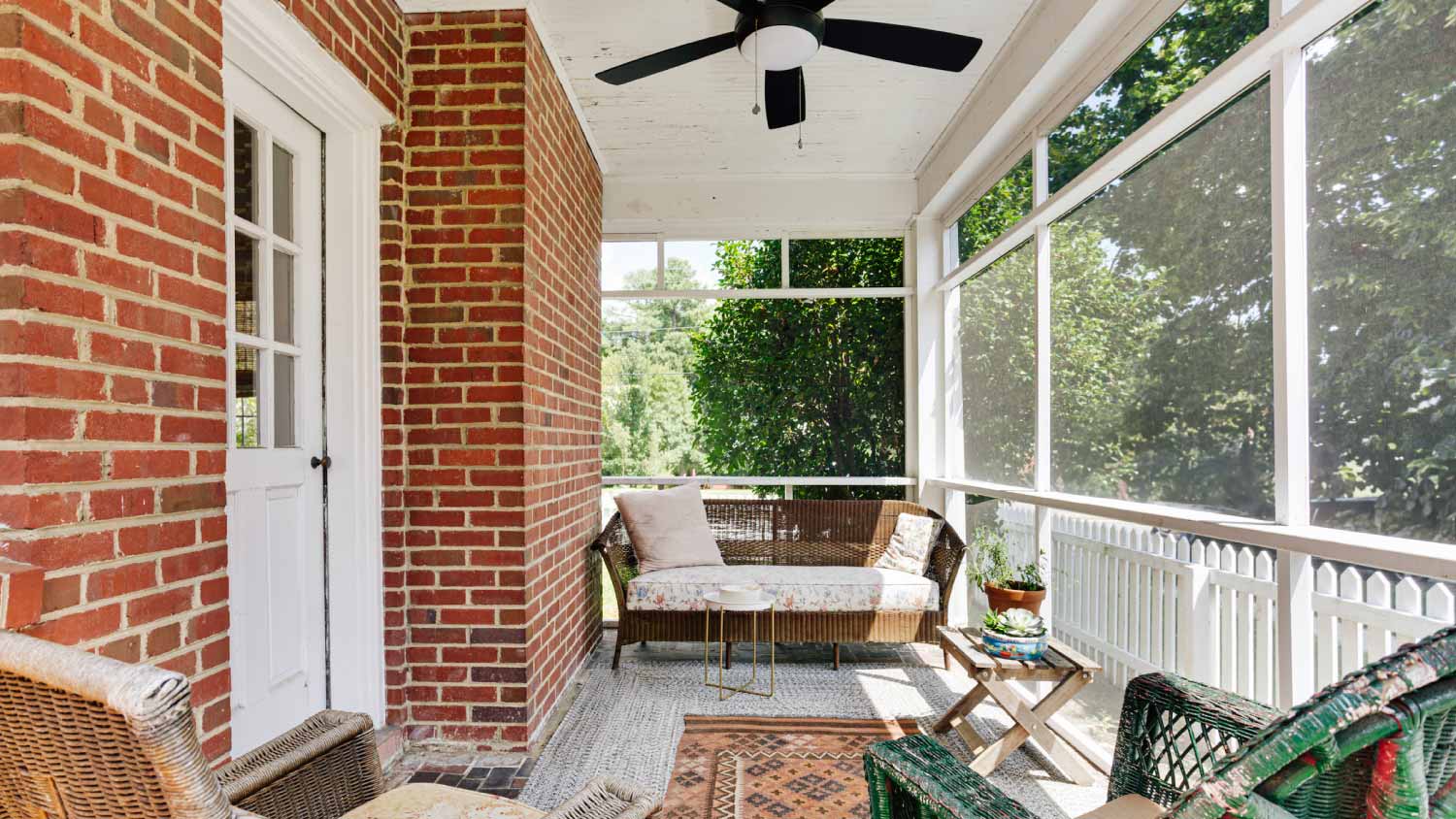 Charming rustic porch