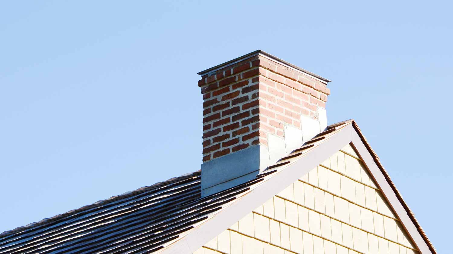 Close up chimney on the roof