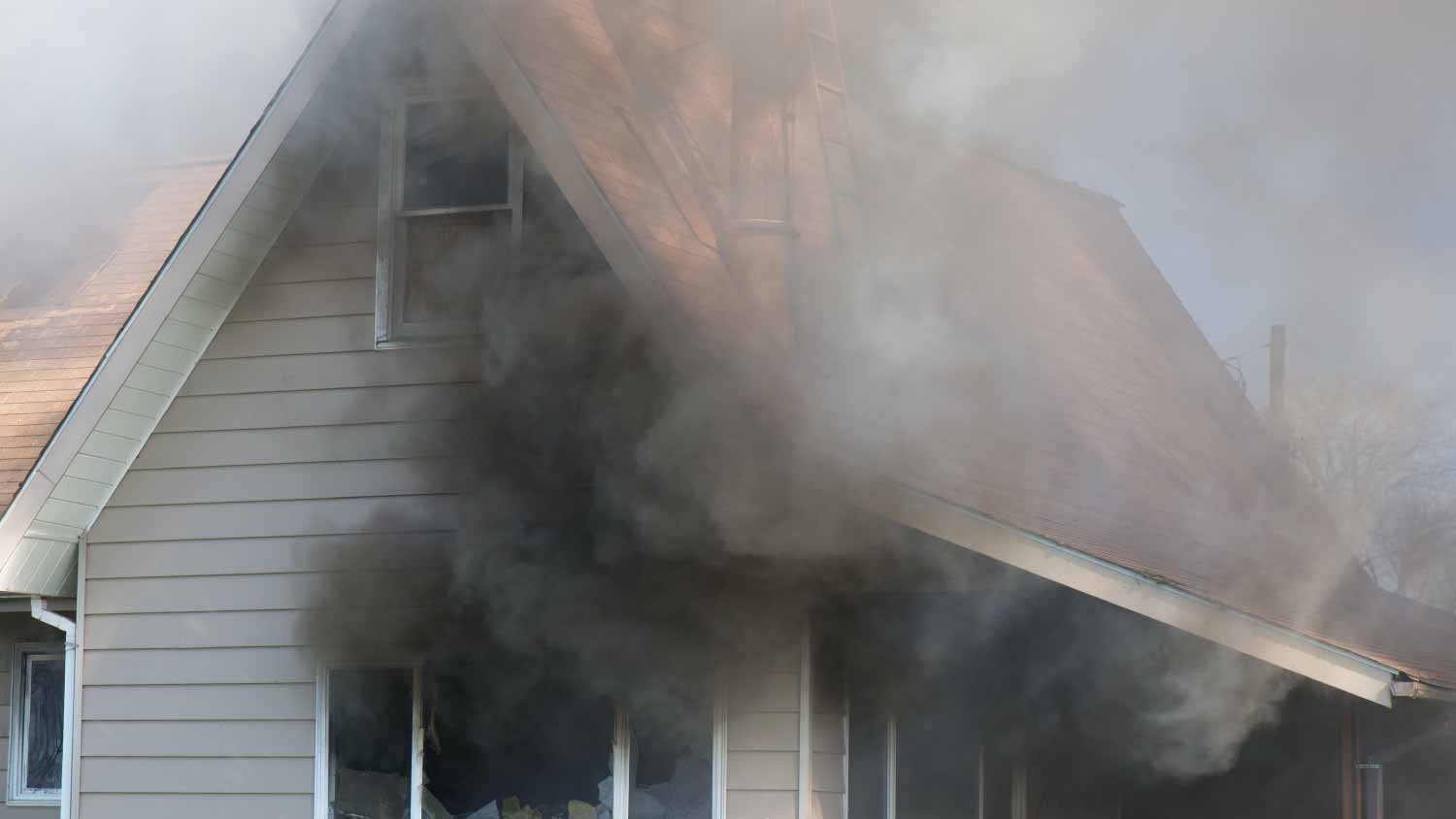 Close up of a smoking house