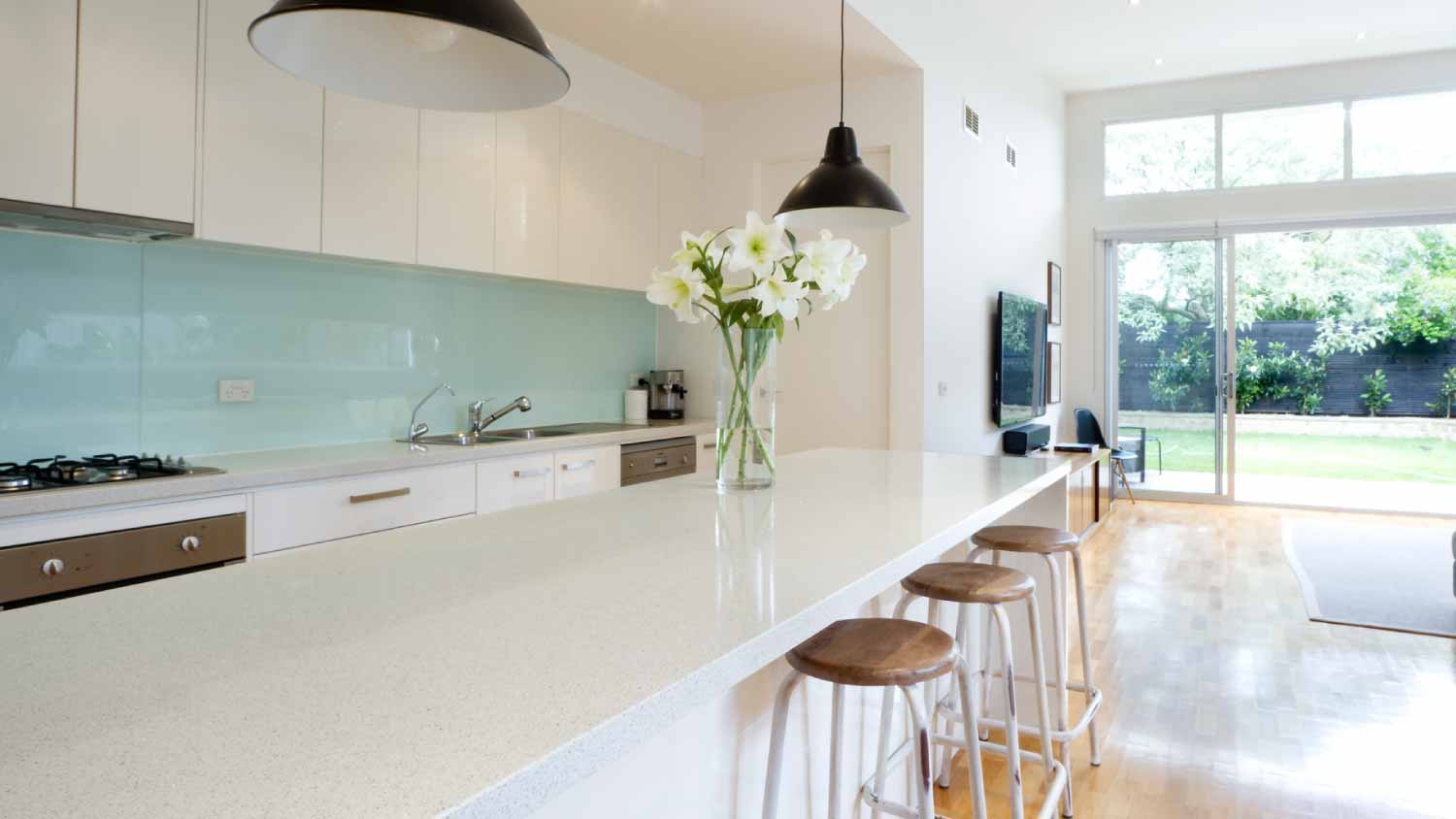 Contemporary kitchen living room