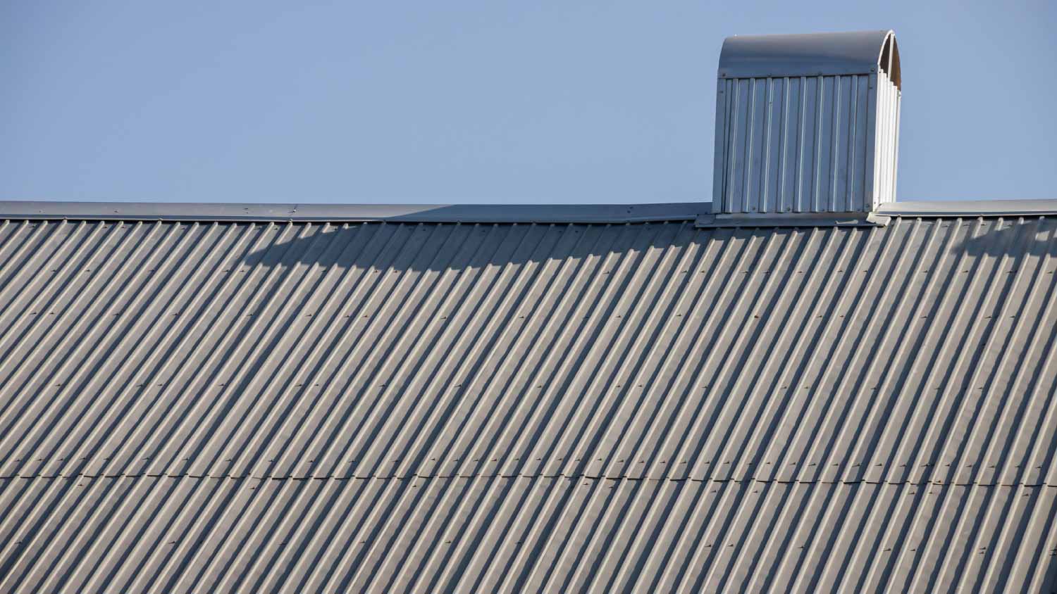 Corrugated metal roof