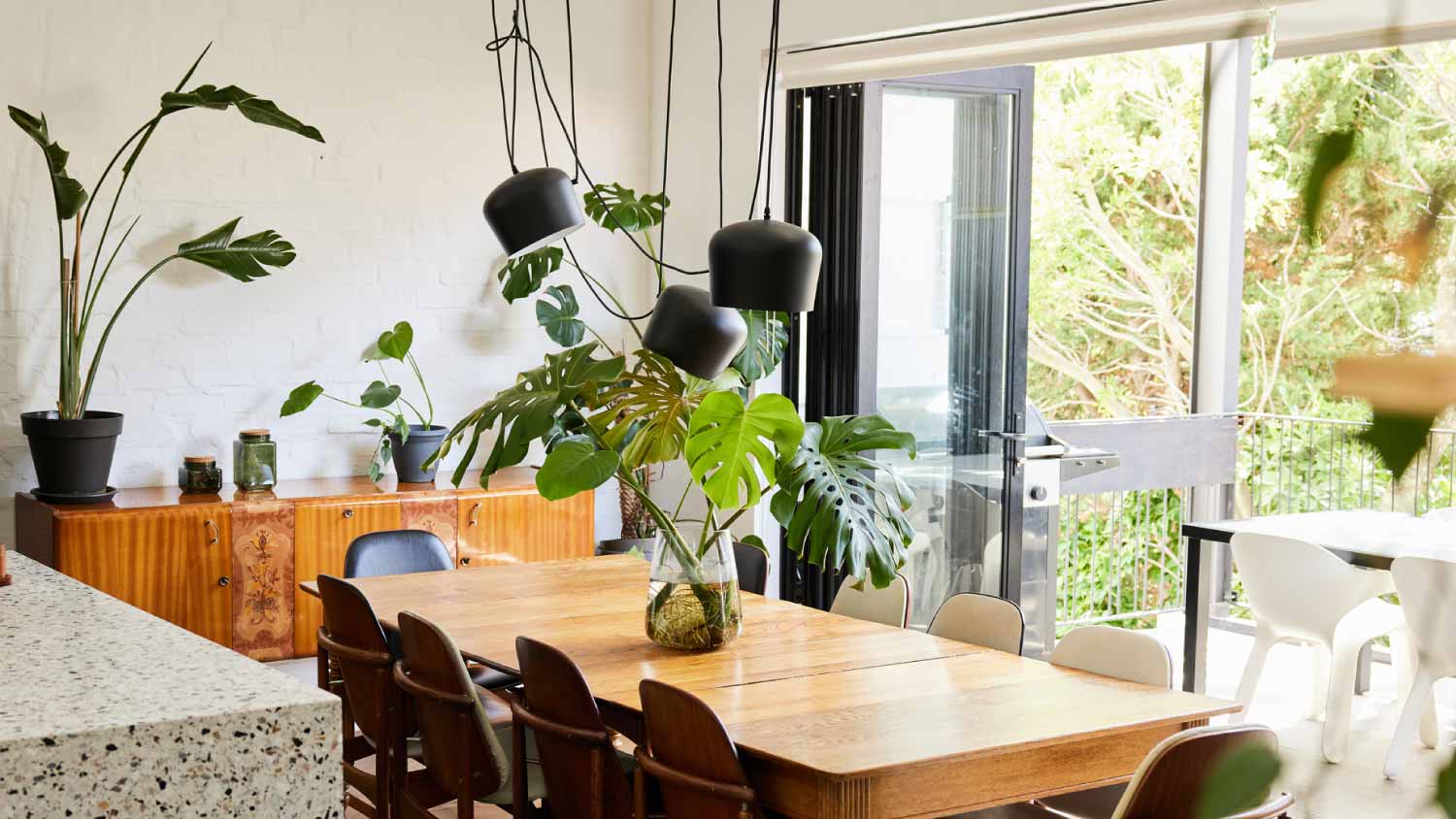 Dining area of a modern apartment 