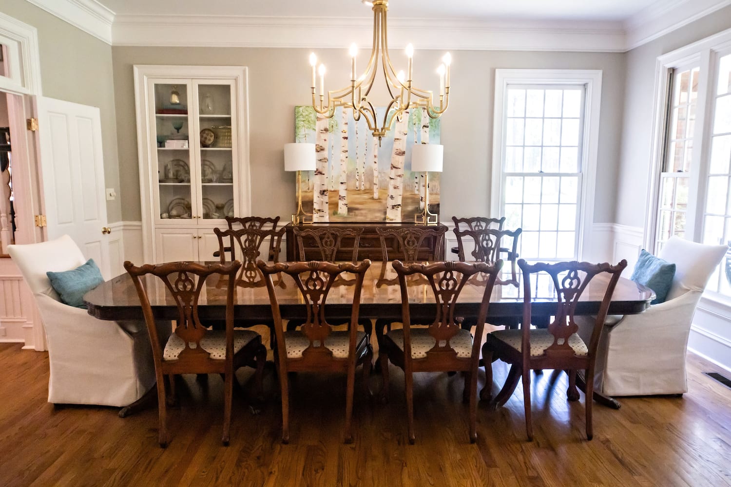 Formal dining shop room table setting