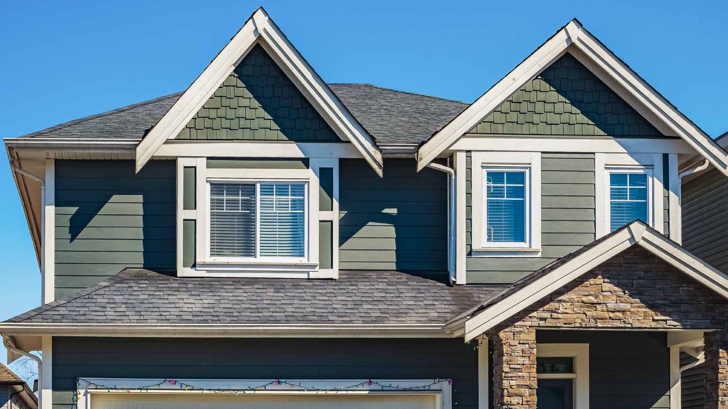 Facade of a house with nice windows