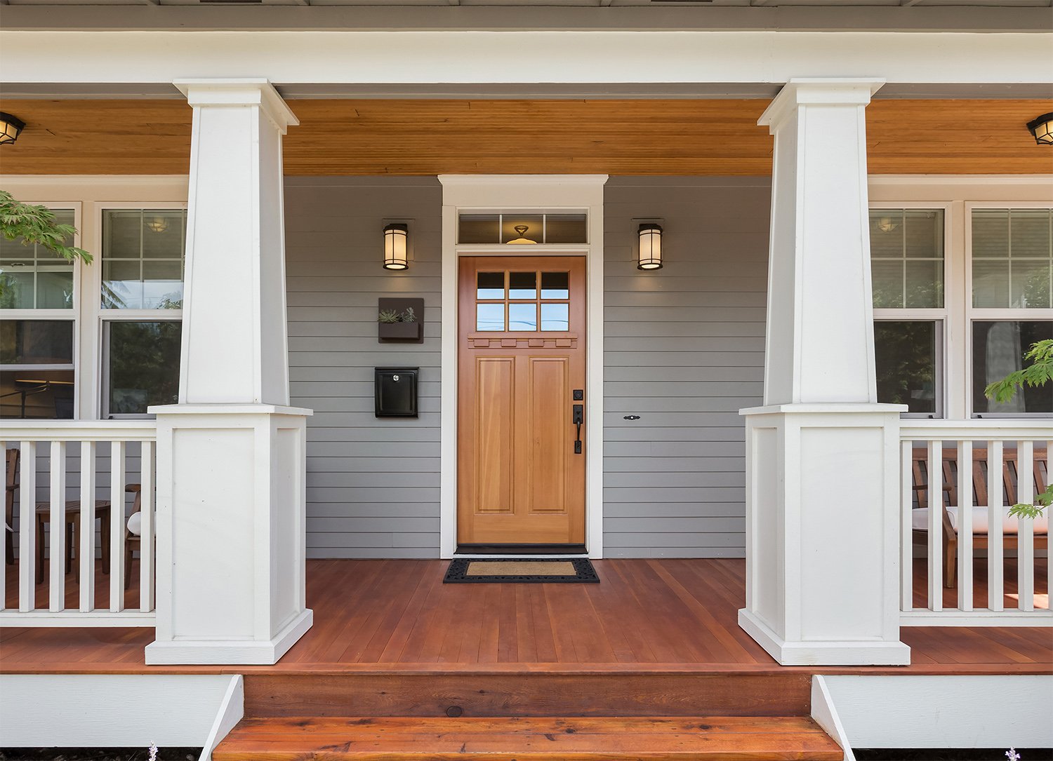 Front porch and door of a home