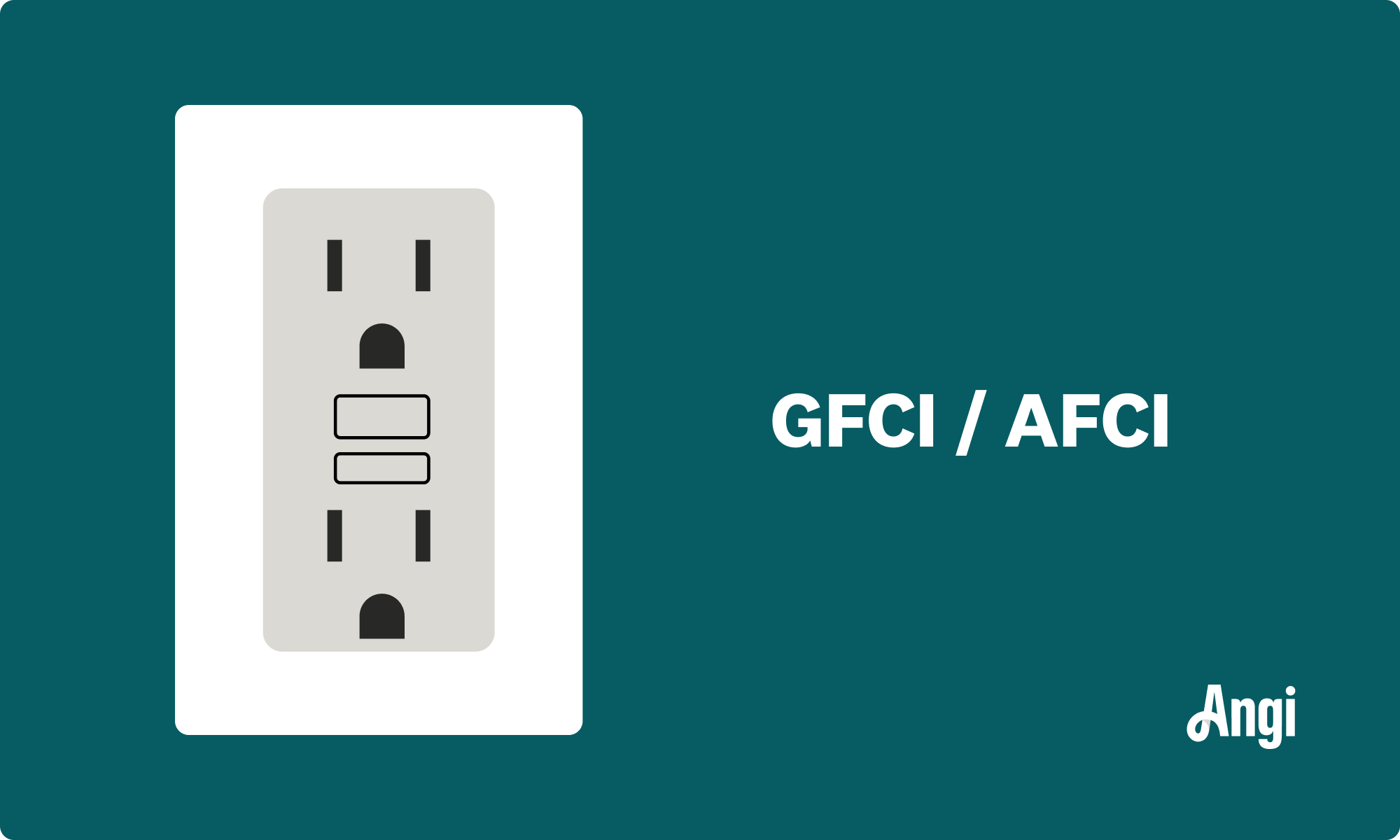 GFCI / AFCI outlet illustrated