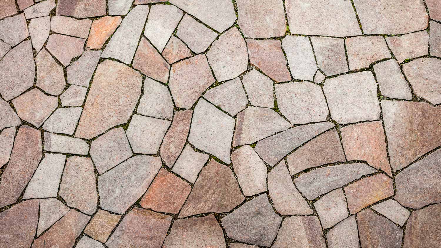 Garden terrace made of natural stones