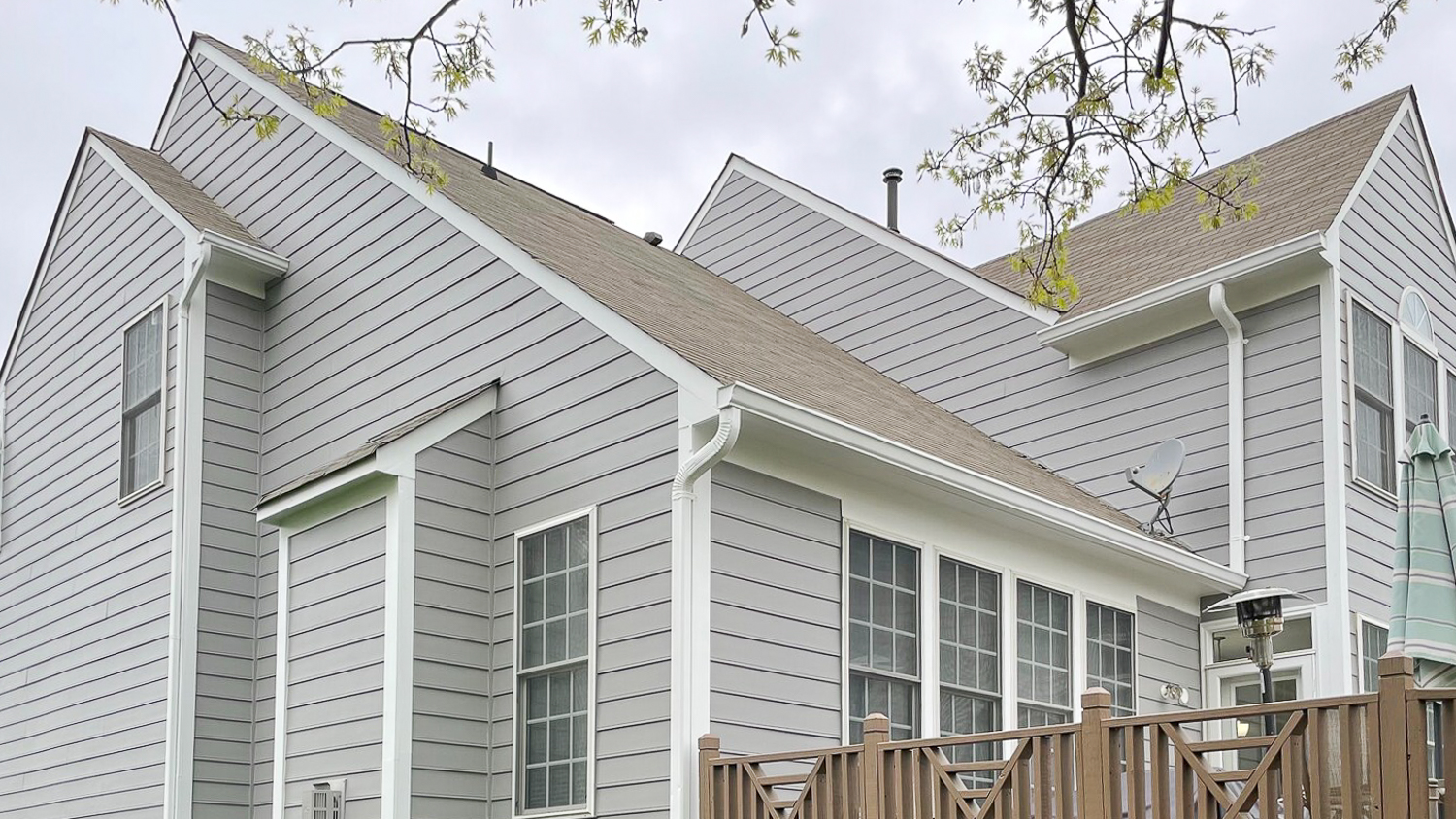 Gray house siding