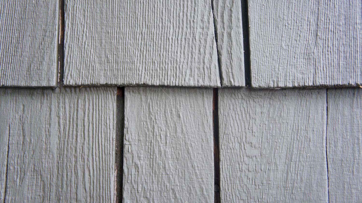 Painted wood shingles