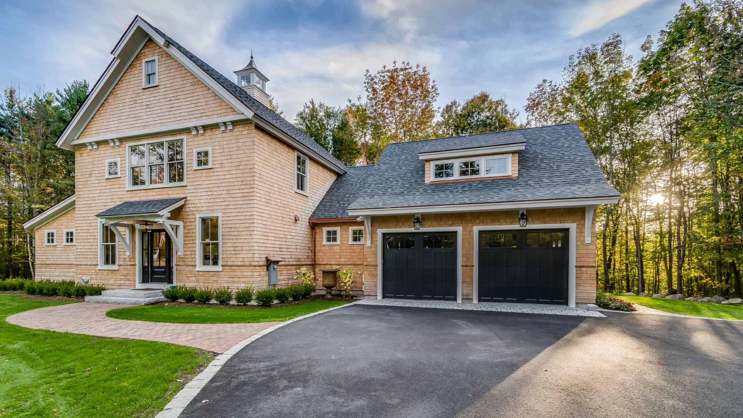 House with two car garage  