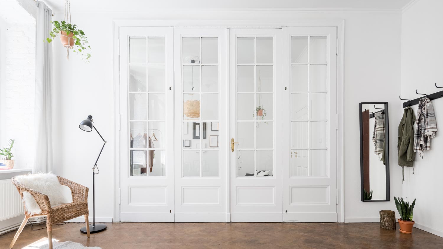 White Interior with classic doors