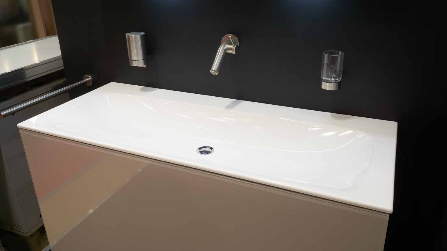 Interior of modern bathroom