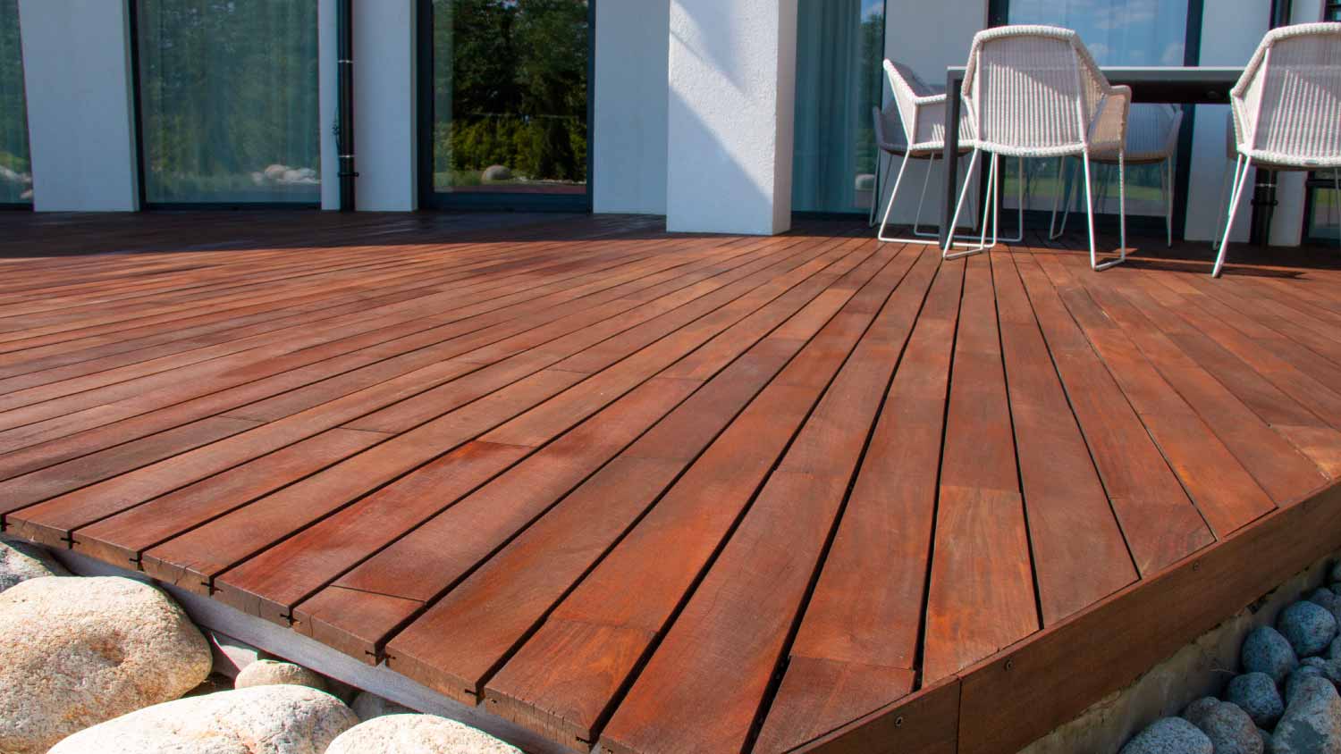 Ipe wooden deck