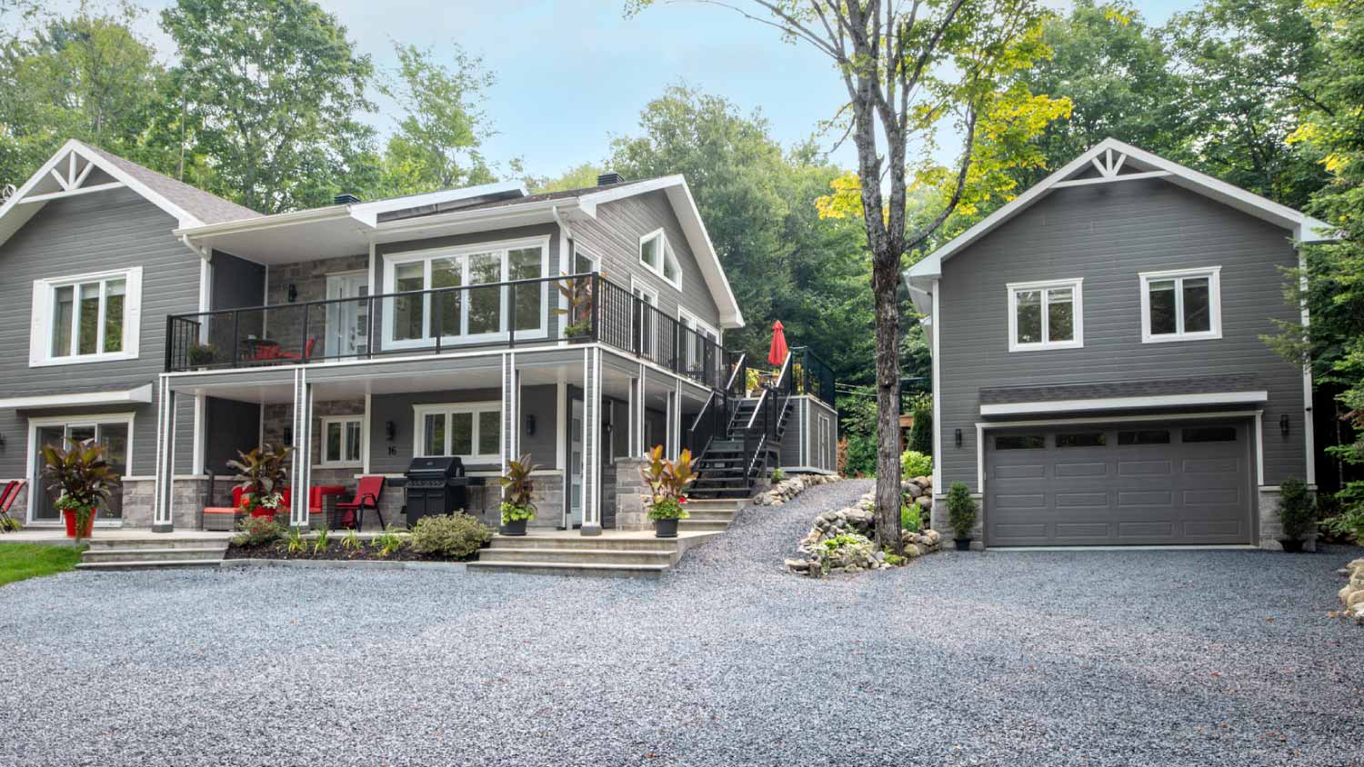 Large house driveway