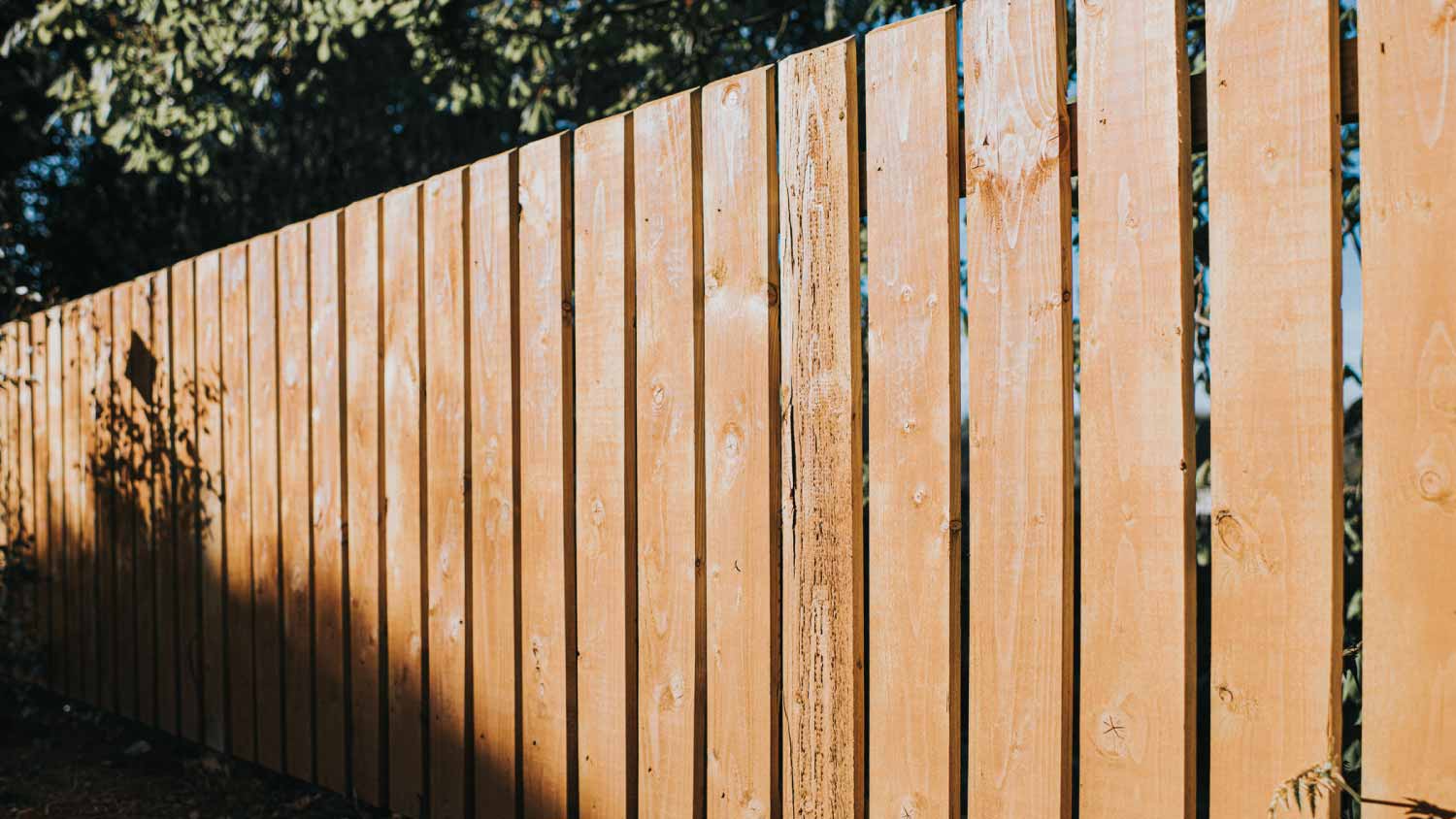 Large wooden fence