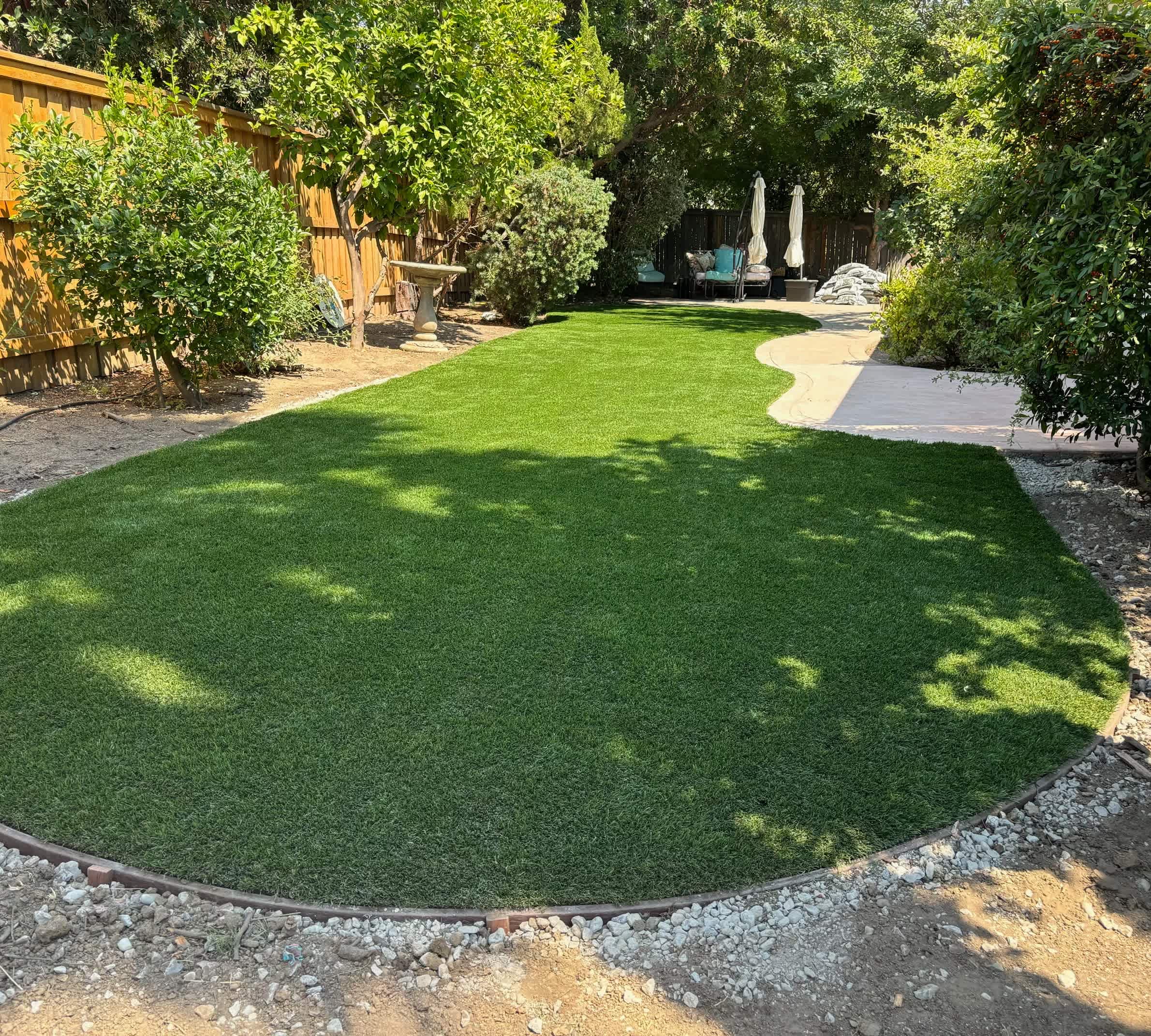 grassy yard