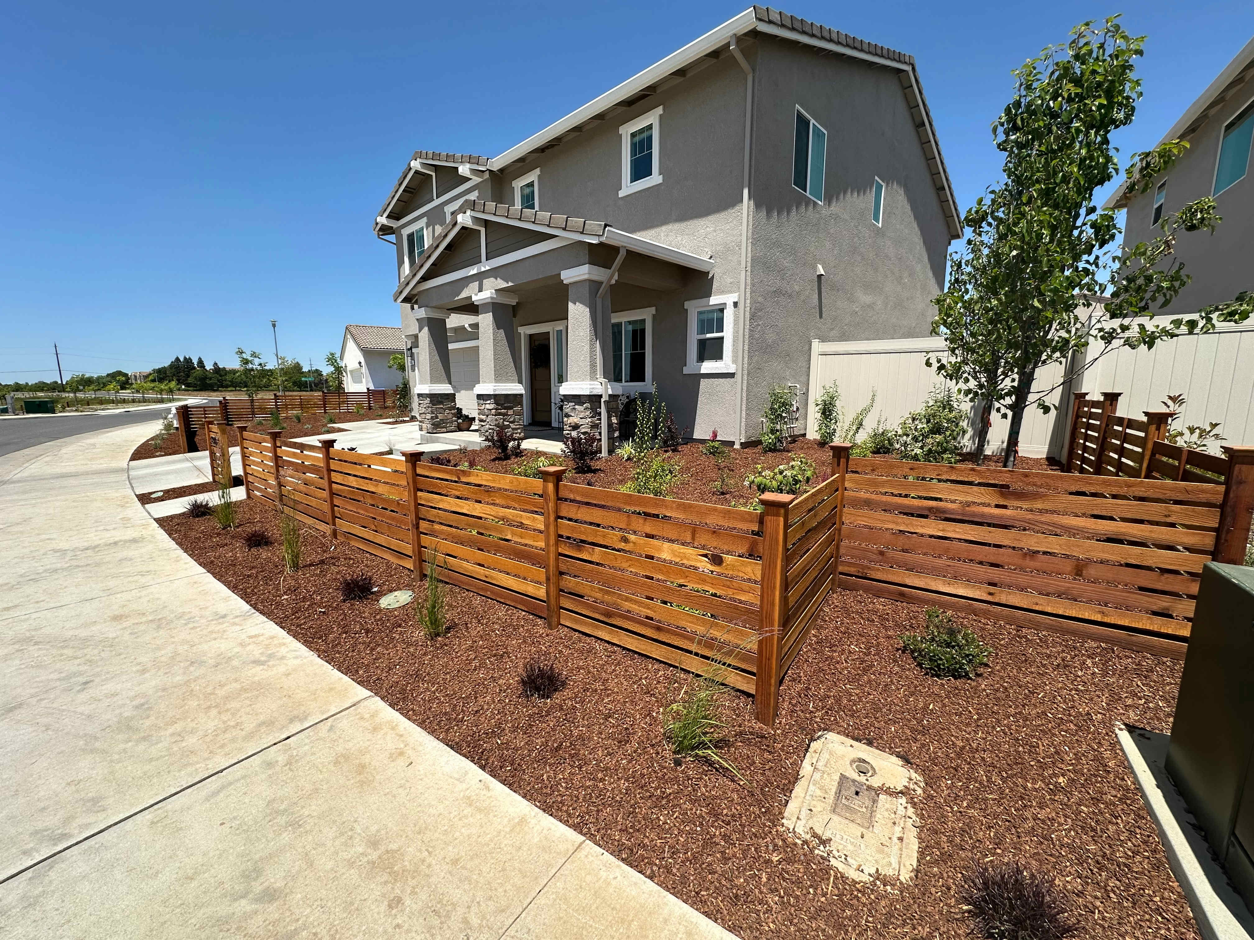wooden fence
