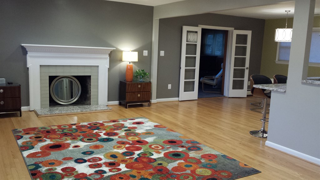 living room with open concept