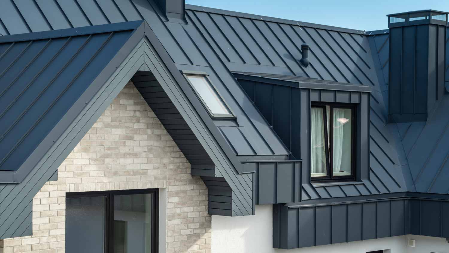 Modern exterior of residential townhouse
