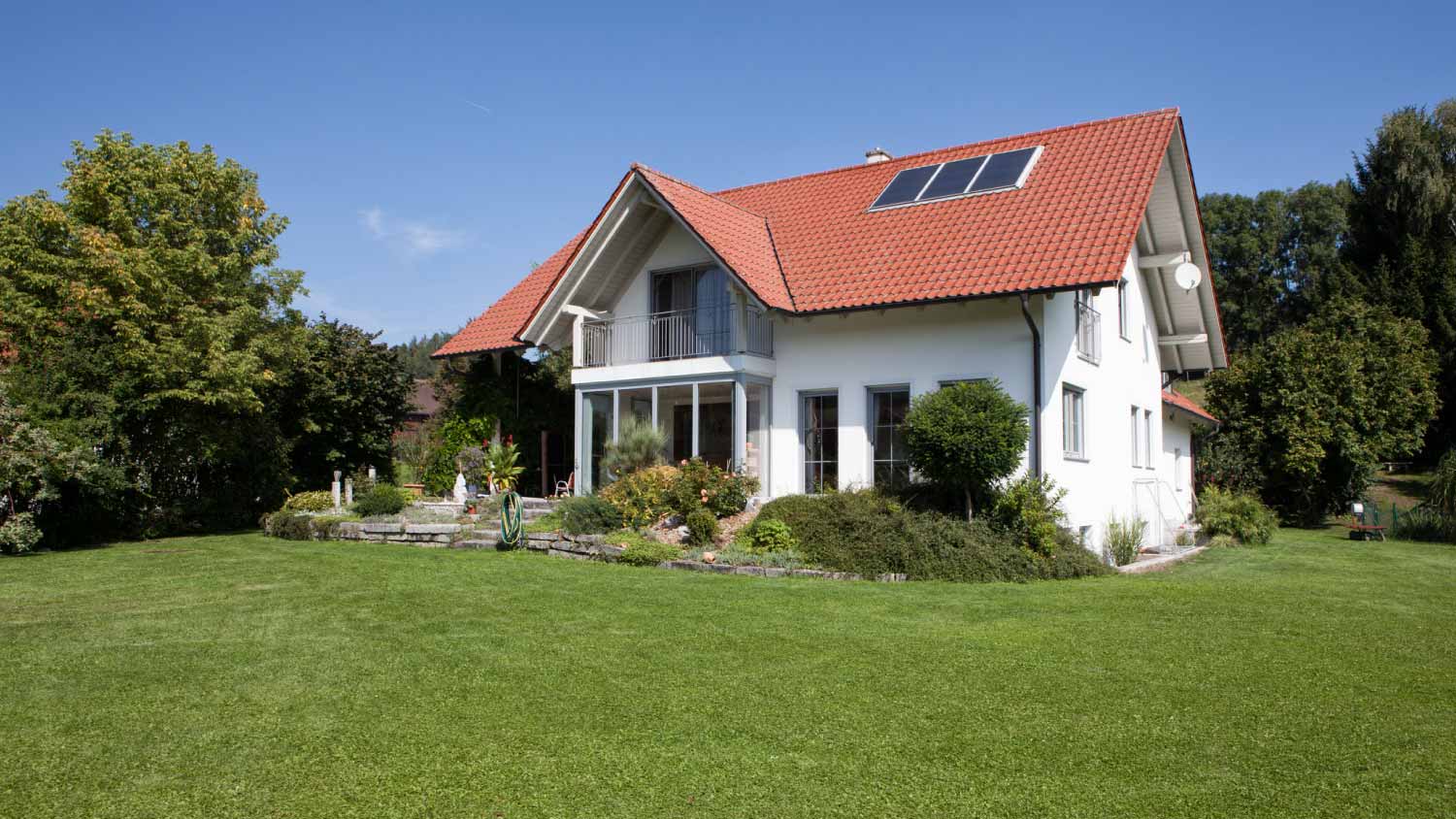 Modern house with terrace