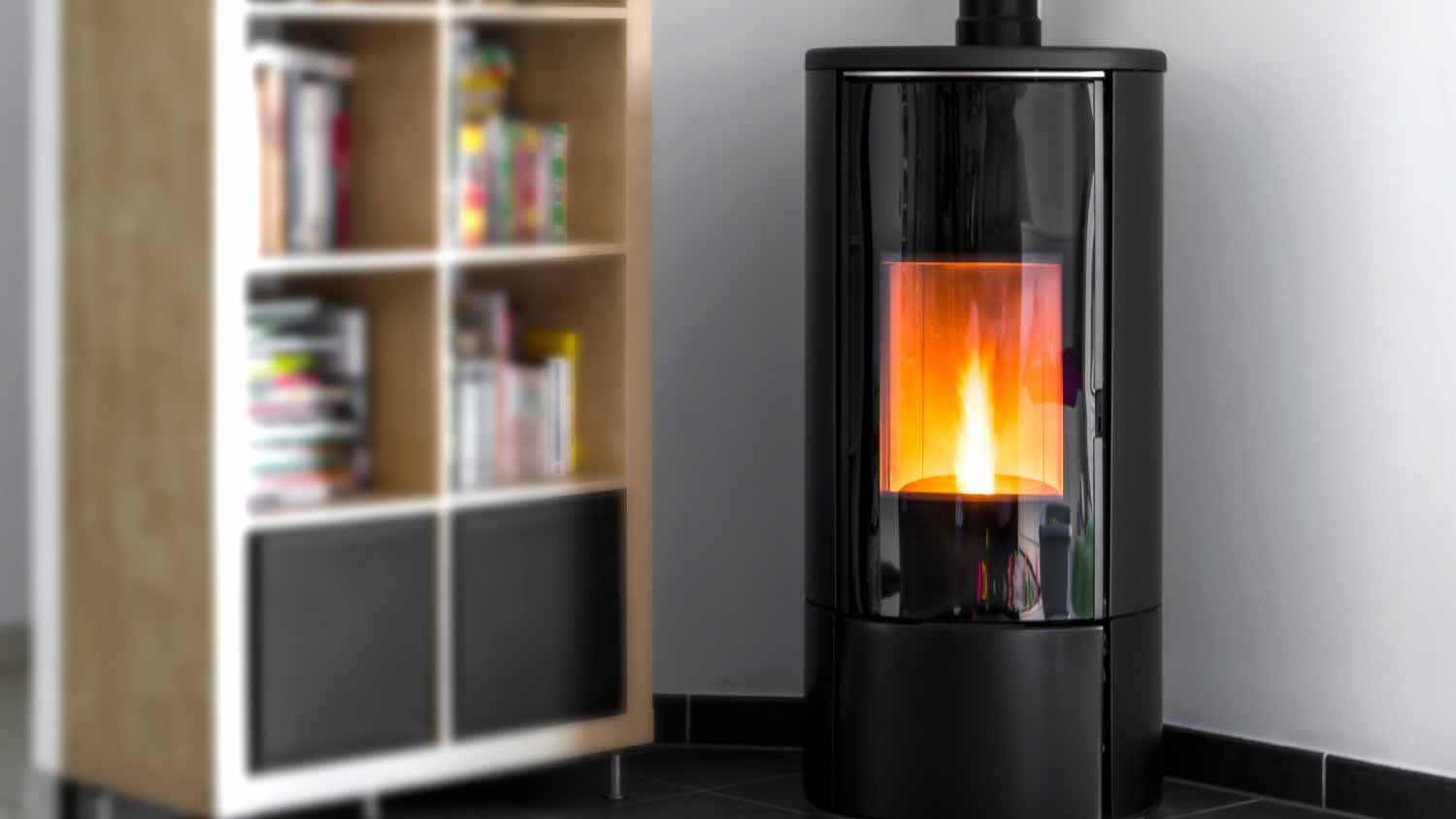 Modern pellet stove