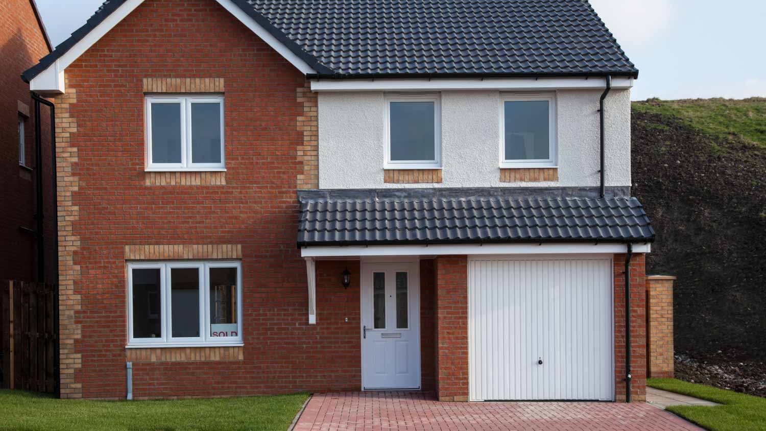 Newly finished detached house