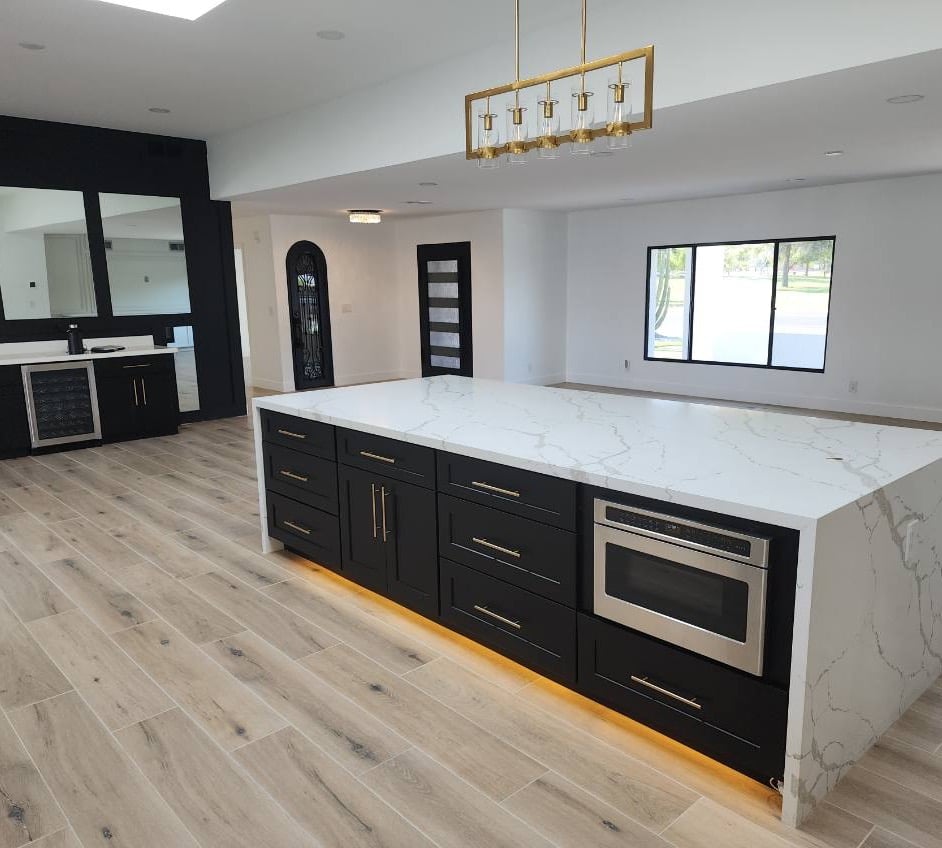 Marble countertops
