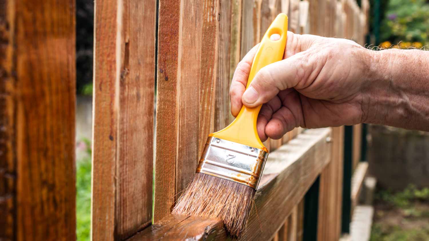 Painting picket fence